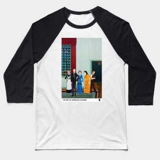 Art Of Sherlock Teal Baseball T-Shirt